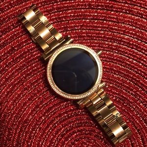 Michael Kors yellow gold smart watch
